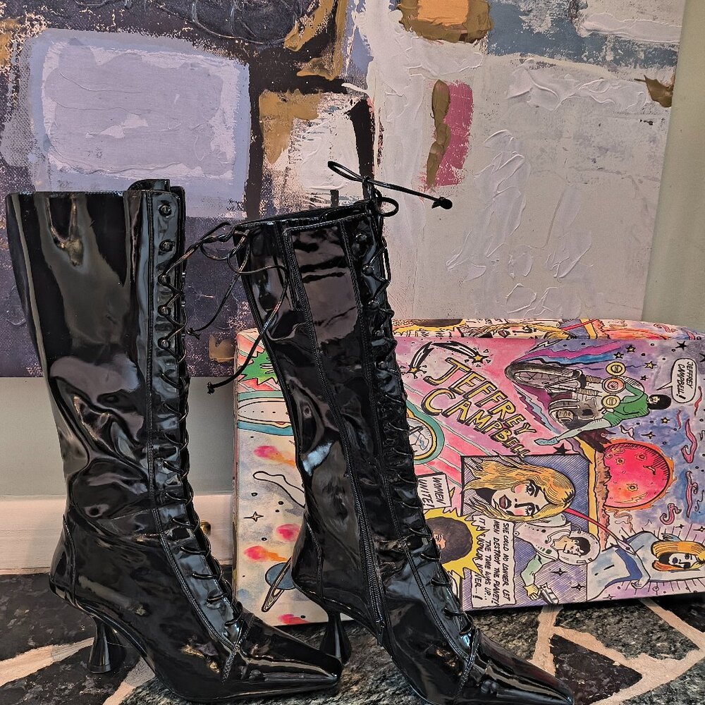 Under the knee Jeffery Campbell boots